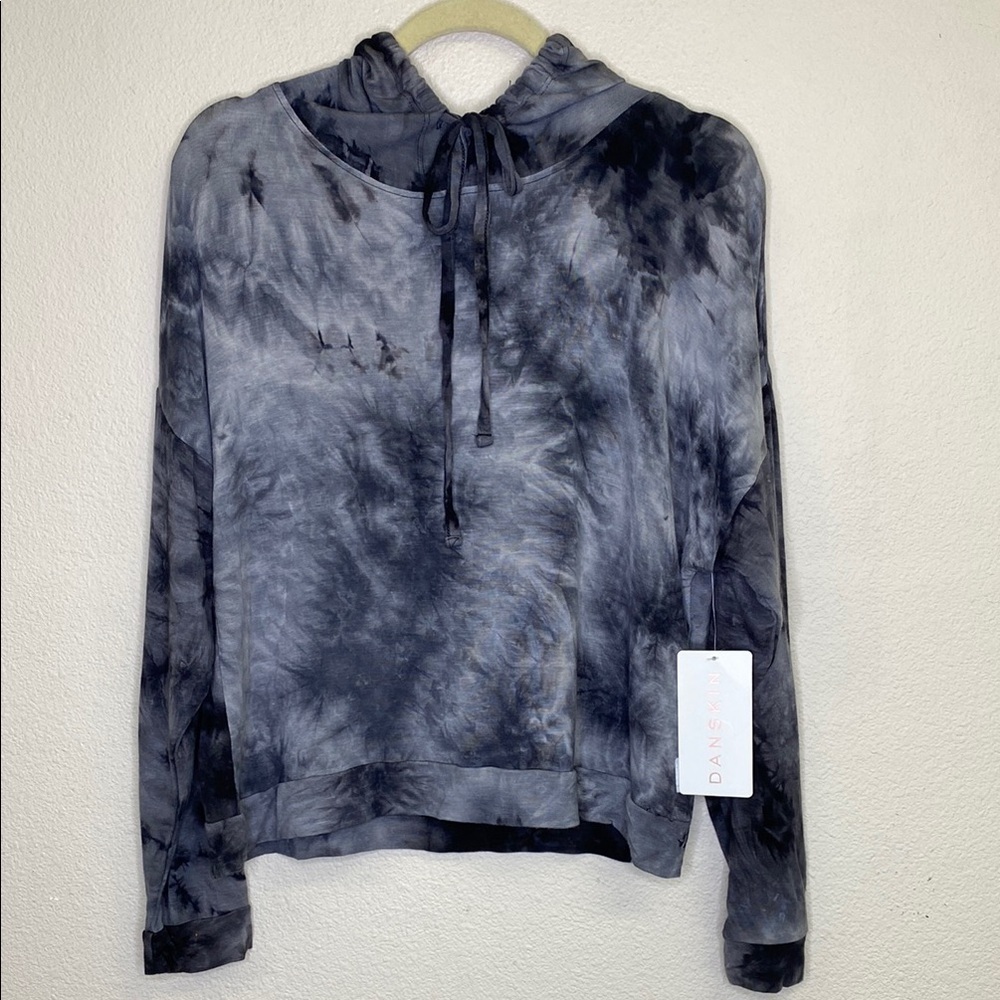 Danskin Tie Dye Hoodie Sweatshirt NWT Size Large